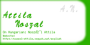 attila noszal business card